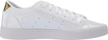 Charger l&#39;image dans la galerie, adidas Originals Women&#39;s Sleek Sneaker, FTWR White/Crystal White/Gold Met, 10 M
